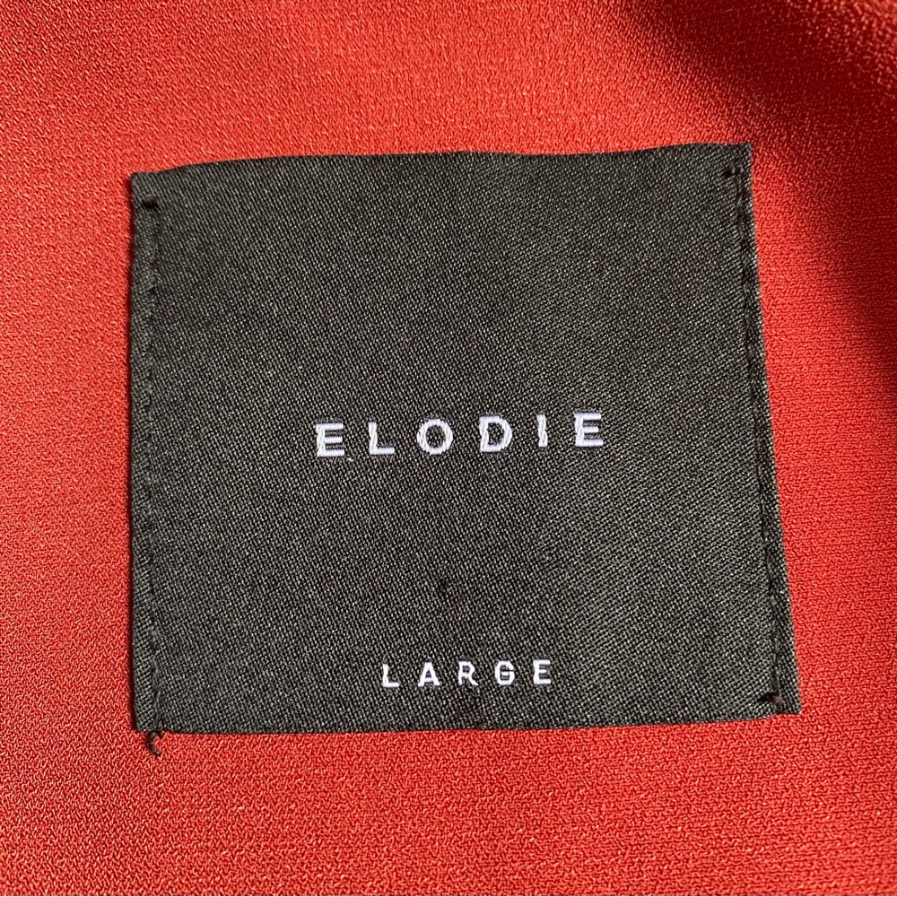 Elodie blazer in a warm rust red color, size Large women’s - Picture 3 of 4